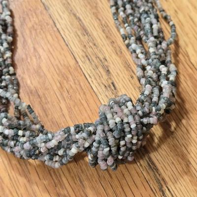 Vintage Multi Strand Beaded Necklaces