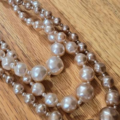 Vintage Multi Strand Beaded Necklaces