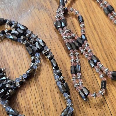 Vintage Multi Strand Beaded Necklaces