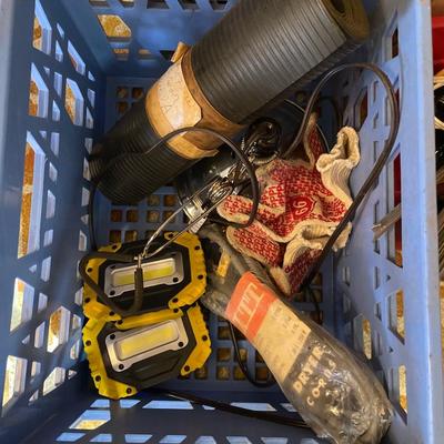 Crates with cords and more
