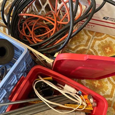 Crates with cords and more