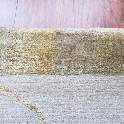 12' x 8' Floral Print Wool Area Rug (PB-KD)