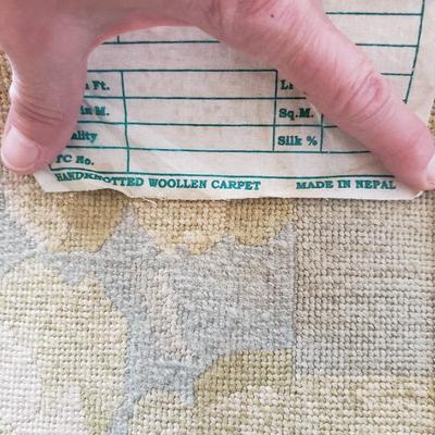 12' x 8' Floral Print Wool Area Rug (PB-KD)