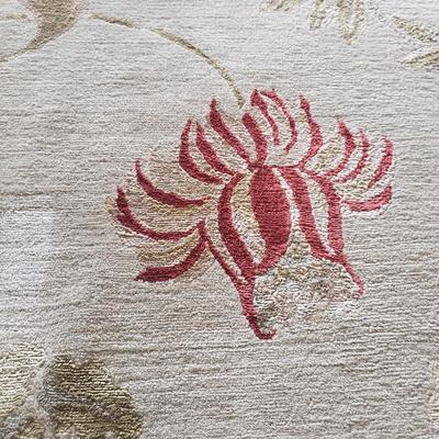 12' x 8' Floral Print Wool Area Rug (PB-KD)