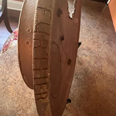 Large Handmade Pottery Plate W/Stand (O-RG)