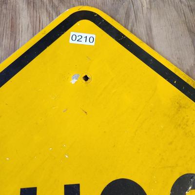 SCHOOL BUS STOP AHEAD Sign 41" Man Cave Bar Decor