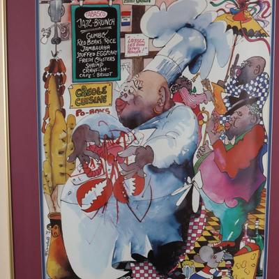 Leo Meiersdorff "Cooking with Jazz" Framed Print
