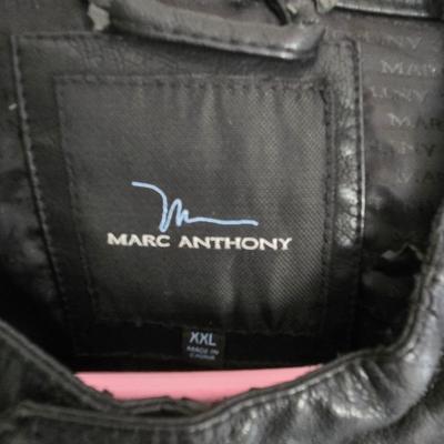 LOT 2B: Assortment of Men's Coats Including Genuine Wilsons Leather Trench Coat