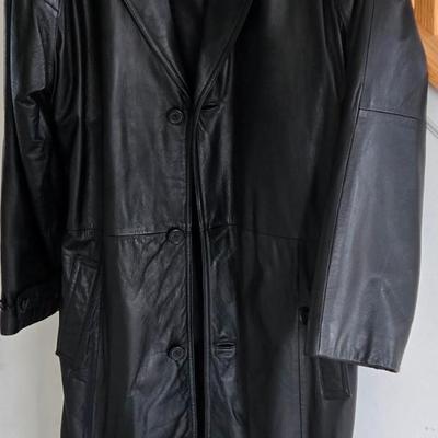 LOT 2B: Assortment of Men's Coats Including Genuine Wilsons Leather Trench Coat