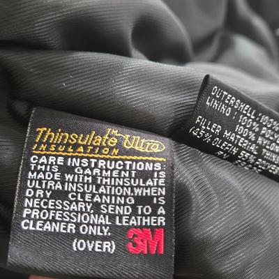 LOT 2B: Assortment of Men's Coats Including Genuine Wilsons Leather Trench Coat