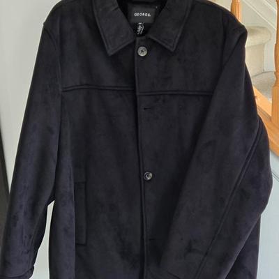 LOT 2B: Assortment of Men's Coats Including Genuine Wilsons Leather Trench Coat