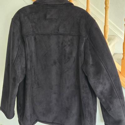 LOT 2B: Assortment of Men's Coats Including Genuine Wilsons Leather Trench Coat