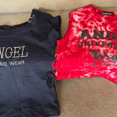 LOT 6B: Y2K Crop Tops, Tanks & Little T-Shirts: Spider-man, Drama Queen, Angel & More