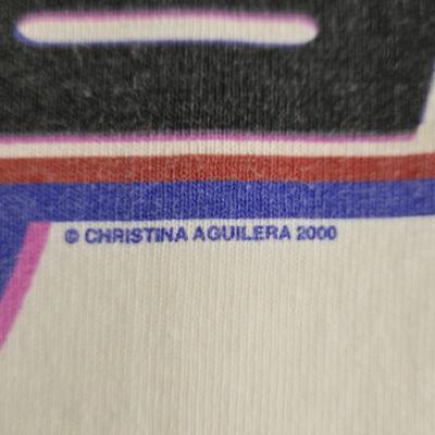 LOT 17B: Y2K Christina Aguilera T-Shirt (M) & Just Be Free CD