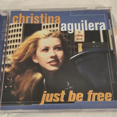 LOT 17B: Y2K Christina Aguilera T-Shirt (M) & Just Be Free CD