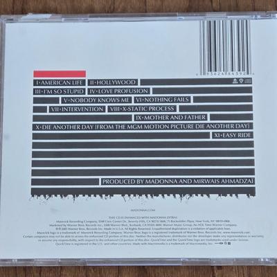 LOT 18B: 2001 Madonna Camo Tank Top & CDs