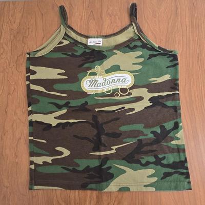 LOT 18B: 2001 Madonna Camo Tank Top & CDs