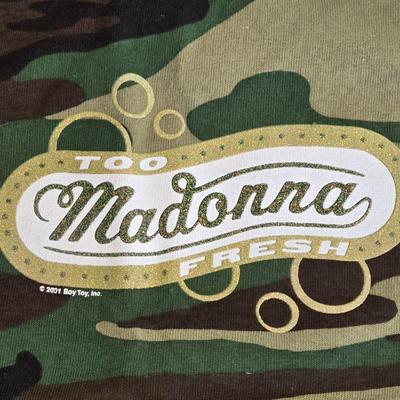 LOT 18B: 2001 Madonna Camo Tank Top & CDs