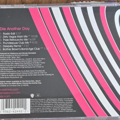 LOT 18B: 2001 Madonna Camo Tank Top & CDs