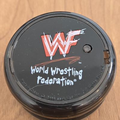 LOT 19B: Let's Get Ready to Rumble.... WWF On the Ropes Electronic Talking Game, Yo-Yos, & 2 Small Figures