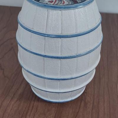 LOT 24B: Novelty Coin Banks: Vintage Tennis Shoe, Clown Barrel & Cat in the Hat