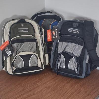LOT 27B: (3) ProSport Backpacks