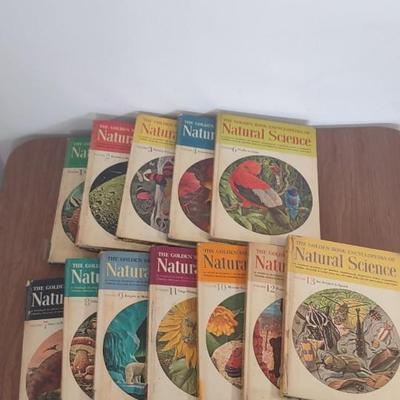 LOT 37B: Assorted Collection of The Golden Book Encyclopedia of Natural Science Books and The Golden Book History of the United States Books