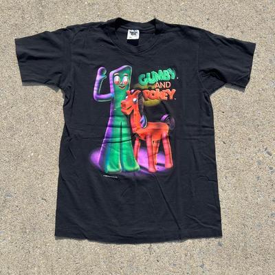 LOT 41B: Vintage Cartoon Character T Shirts - Rugrats, Gumby & Veggie Tales