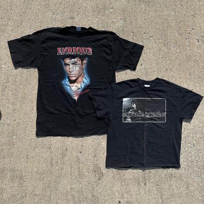 LOT 42B: Two Vintage Enrique Iglesias T Shirts