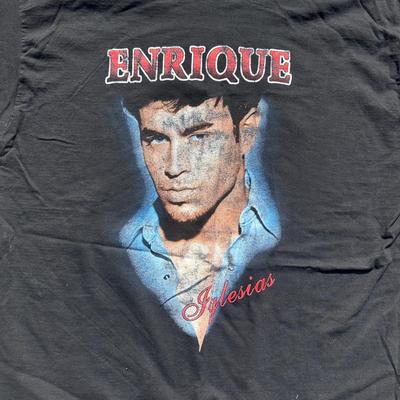 LOT 42B: Two Vintage Enrique Iglesias T Shirts