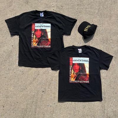 LOT 44B: Two Michelle Branch Where Are You Now Tour T Shirts w/ Michael Bolton Hat