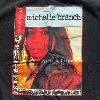 LOT 44B: Two Michelle Branch Where Are You Now Tour T Shirts w/ Michael Bolton Hat