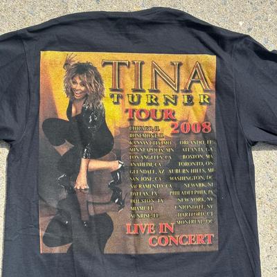 LOT 48B: Y2K Janet Jackson Tour Shirt w/ Tina Turner Tour Shirt & Hat