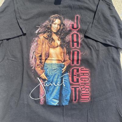 LOT 48B: Y2K Janet Jackson Tour Shirt w/ Tina Turner Tour Shirt & Hat
