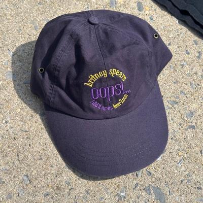 LOT 49B: Vintage Y2K Brittney Spears Oops I Did It Again Tour T Shirts & Hat
