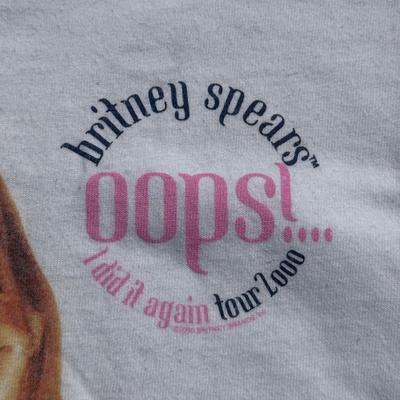 LOT 49B: Vintage Y2K Brittney Spears Oops I Did It Again Tour T Shirts & Hat