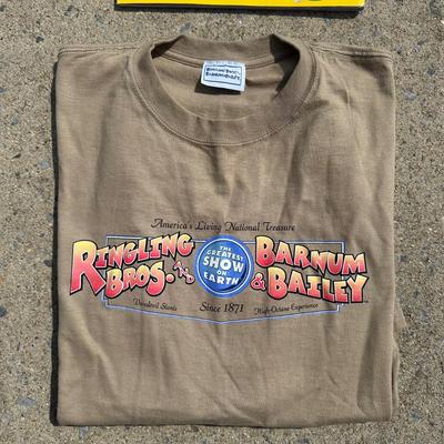 LOT 51A: Vintage Ringling Bros / Barnum & Bailey T Shirts & More