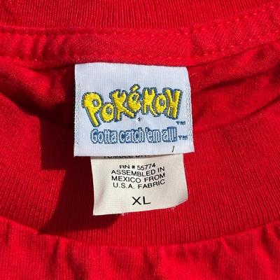 LOT 53A: Two Vintage Pokémon T Shirts (Size Youth XL)