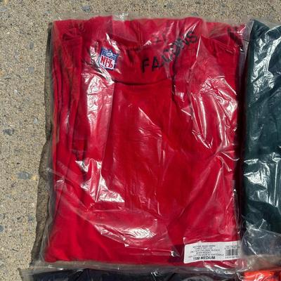 LOT 55A: Collection Of NFL Team Long Sleeve Shirts New With Tags