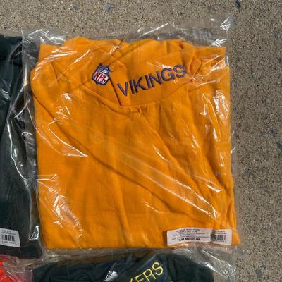 LOT 55A: Collection Of NFL Team Long Sleeve Shirts New With Tags