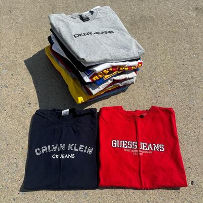 LOT 56: Vintage/Y2k Assorted T Shirts - Guess Jeans, Calvin Klein & More