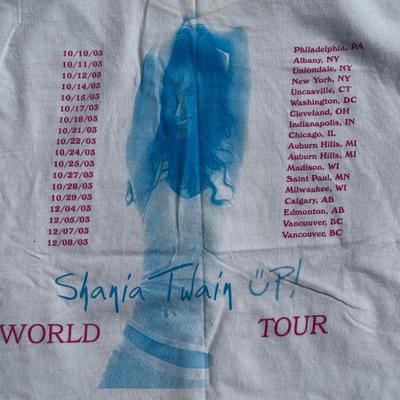 LOT 57B: 2003 Y2K Shania Twain UP! Tour T Shirts