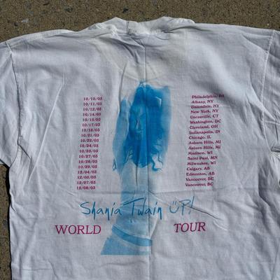 LOT 57B: 2003 Y2K Shania Twain UP! Tour T Shirts