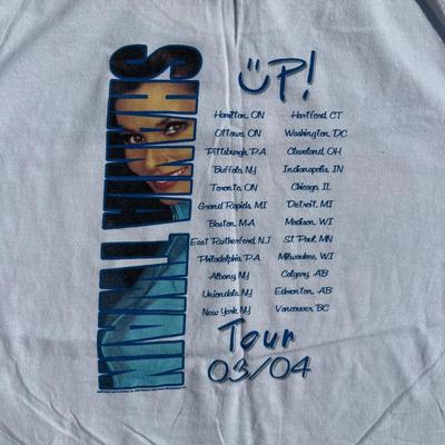 LOT 57B: 2003 Y2K Shania Twain UP! Tour T Shirts
