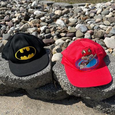 LOT 58A: Vintage Cartoon Character T Shirt Collection w/ Hats - Scooby Doo, Peanuts, Batman & More!