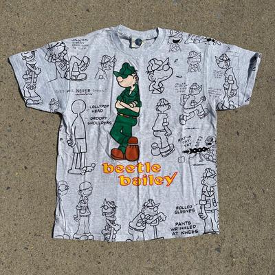 LOT 58A: Vintage Cartoon Character T Shirt Collection w/ Hats - Scooby Doo, Peanuts, Batman & More!