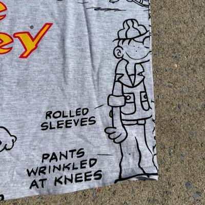 LOT 58A: Vintage Cartoon Character T Shirt Collection w/ Hats - Scooby Doo, Peanuts, Batman & More!