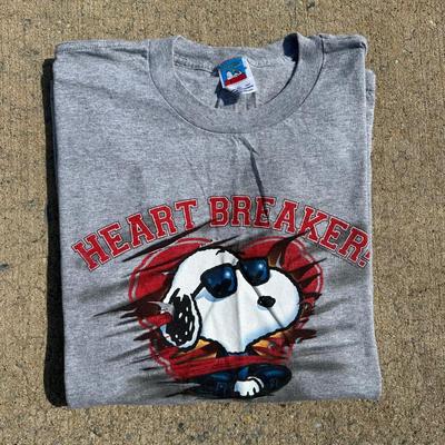 LOT 58A: Vintage Cartoon Character T Shirt Collection w/ Hats - Scooby Doo, Peanuts, Batman & More!