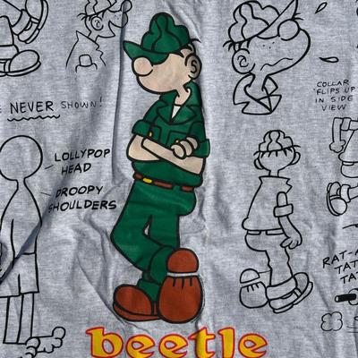 LOT 58A: Vintage Cartoon Character T Shirt Collection w/ Hats - Scooby Doo, Peanuts, Batman & More!