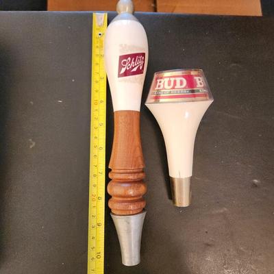 Vintage Schlitz & Bud King of Beers Beer Taps